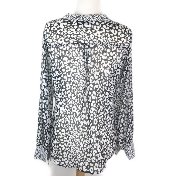Leopard print sheer blouse - Picture 2 of 2